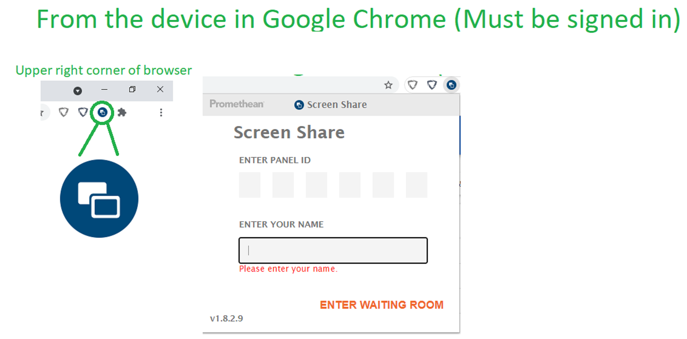 How to use Promethean Screen Share (Casting from device to board
